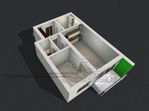 Pronájem bytu 2+kk, České Budějovice, 47 m2