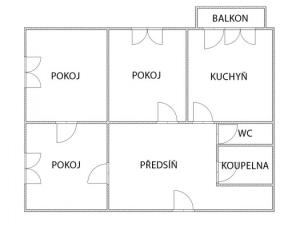 Prodej bytu 3+1, Ostrava - Hrabůvka, Provaznická, 66 m2