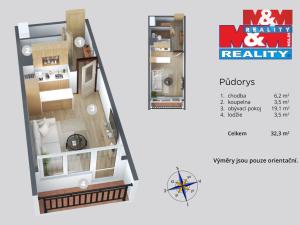 Prodej bytu 1+kk, Děčín - Děčín III-Staré Město, Žerotínova, 28 m2