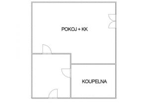 Pronájem bytu 1+kk, Litvínov - Horní Litvínov, Mostecká, 22 m2