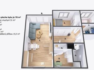 Prodej bytu 3+kk, Jičín, Lidické náměstí, 78 m2