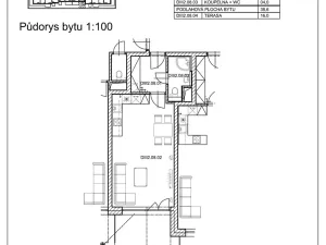 Pronájem bytu 1+kk, Pardubice, Pod Vinicí, 38 m2