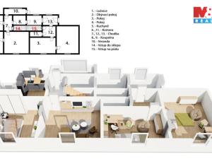 Prodej rodinného domu, Praha - Ďáblice, Brigádnická, 110 m2