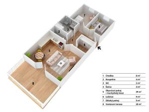 Prodej bytu 3+kk, Šlapanice, Brněnská Pole, 73 m2