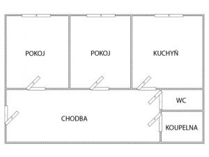 Pronájem bytu 2+1, Tržek, 49 m2