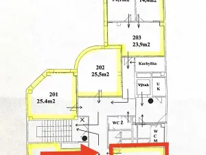 Pronájem kanceláře, Plzeň, Tylova, 32 m2