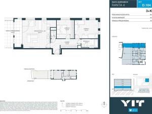 Prodej bytu 3+kk, Praha - Hlubočepy, Wassermannova, 79 m2