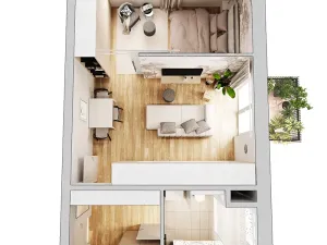 Prodej bytu 2+kk, Milovice, Topolová, 44 m2