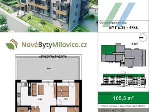 Prodej bytu 4+kk, Milovice, 132 m2