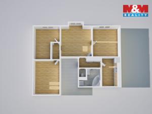 Pronájem bytu 4+1, Ústí nad Labem - Bukov, Nedbalova, 89 m2