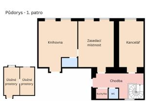 Pronájem kanceláře, Praha - Bubeneč, Jana Zajíce, 270 m2