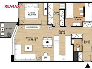 Pronájem bytu 2+kk, Praha - Strašnice, Novostrašnická, 68 m2