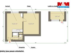 Pronájem bytu 1+1, Rokycany - Nové Město, Pod Ohradou, 35 m2