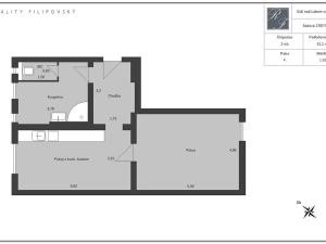 Prodej bytu 2+kk, Ústí nad Labem, Sadová, 52 m2