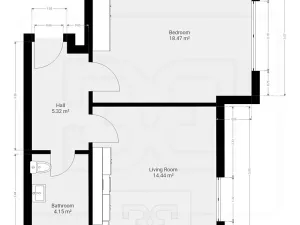 Pronájem bytu 2+kk, Praha - Žižkov, Viklefova, 46 m2