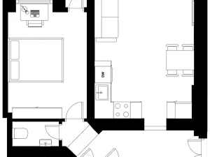Prodej bytu 2+kk, Praha - Vinohrady, Polská, 47 m2