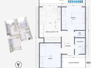 Pronájem bytu 3+kk, Praha - Košíře, Hlaváčkova, 73 m2