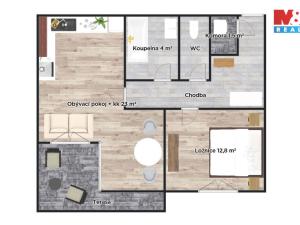 Pronájem bytu 2+kk, Brandýs nad Labem-Stará Boleslav, U Rokle, 52 m2