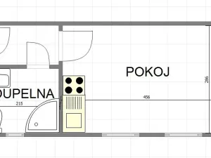 Pronájem bytu 1+kk, Uherský Brod, Bož. Němcové, 18 m2