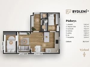 Prodej bytu 3+kk, Teplice, Buzulucká, 53 m2