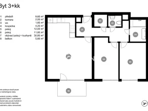Prodej bytu 3+kk, Praha - Stodůlky, Toufarova, 72 m2