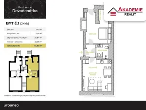 Pronájem bytu 2+kk, Brno, Svatopluka Čecha, 64 m2