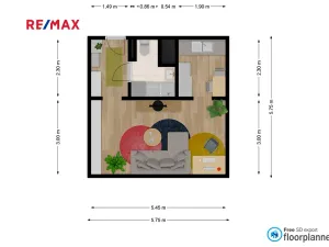 Pronájem bytu 1+kk, Praha - Prosek, Jetřichovická, 30 m2