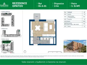 Pronájem bytu 1+kk, Praha - Chodov, Líbalova, 30 m2