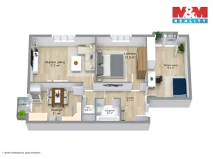 Prodej bytu 3+1, Ostrov, Vančurova, 68 m2