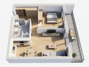 Prodej bytu 2+kk, Hradec Králové - Kukleny, Pražská třída, 54 m2