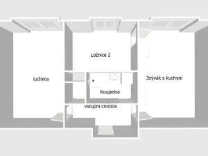 Pronájem bytu 3+kk, Most, Josefa Skupy, 51 m2