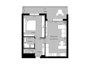 Prodej bytu 2+kk, Plzeň, Sladová, 54 m2