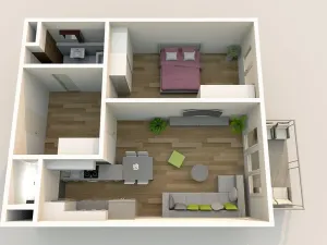 Prodej bytu 2+kk, Praha - Vysočany, Čerpadlová, 61 m2