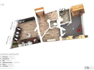 Prodej rodinného domu, Praha - Vršovice, Na stráni, 71 m2