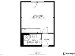 Pronájem bytu 1+kk, Praha - Chodov, Klapálkova, 32 m2