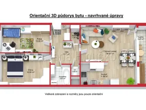 Prodej bytu 3+1, Praha - Chodov, Augustinova, 75 m2