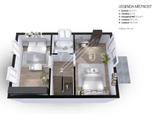 Prodej bytu 3+kk, Králův Dvůr, Větrná, 80 m2