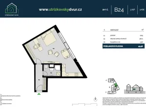 Prodej bytu 1+kk, Praha - Střížkov, Střížkovská, 50 m2