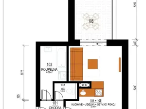Prodej bytu 1+kk, Hustopeče, Mrštíkova, 50 m2