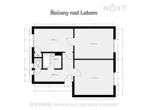 Pronájem bytu 2+1, Řečany nad Labem, 1. máje, 58 m2