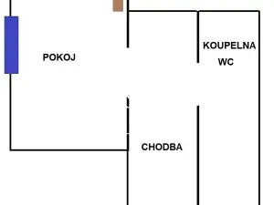 Pronájem bytu 1+kk, Praha - Libeň, Na rozcestí, 29 m2