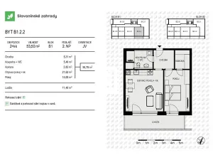 Prodej bytu 2+kk, Olomouc, Loudova, 54 m2