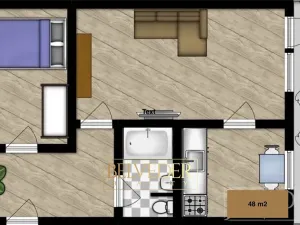 Prodej bytu 2+1, Bílina, Aléská, 48 m2