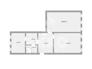 Pronájem kanceláře, Praha - Kamýk, Zdislavická, 64 m2