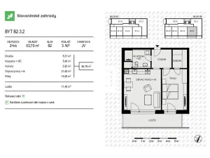Prodej bytu 2+kk, Olomouc, Loudova, 54 m2