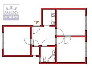 Pronájem bytu 3+1, Praha - Michle, Popovická, 61 m2