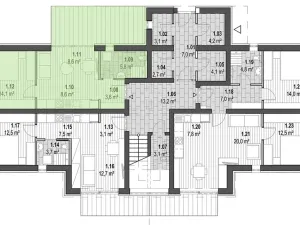 Prodej bytu 2+kk, Kunčice nad Labem, 41 m2