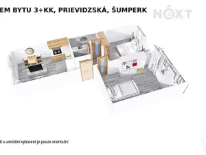 Pronájem bytu 3+kk, Šumperk, Prievidzská, 55 m2