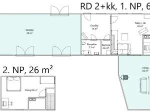 Prodej rodinného domu, Vranová Lhota, 91 m2