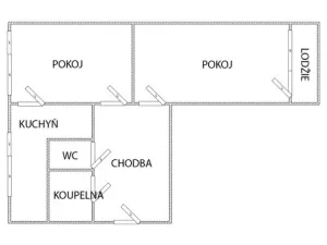 Pronájem bytu 2+1, Hradec Králové, Vysocká, 60 m2